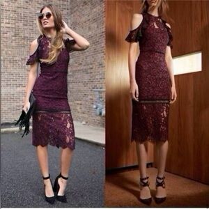 Alexis Evie Lace Midi Dress Size XS